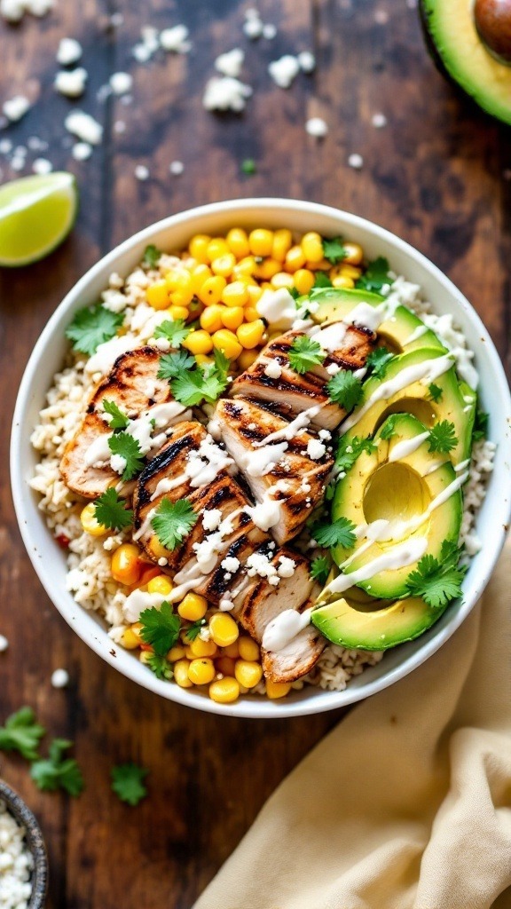 Tasty Street Corn Chicken Bowl Recipe